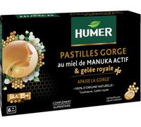 Humer Pastilles Gorge Au Miel De Manuka Actif & Gelée Royale 16 Pièces