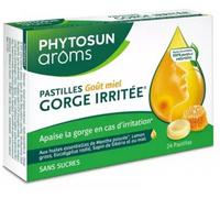 Parapharmacie > Compléments alimentaires > Compléments Alimentaires ORL Phytosun Arôms Pastilles Gorge Sans Sucre Miel x 24