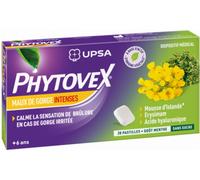 UPSA Phytovex Maux De Gorge Intenses Sans Sucres 20 Pastilles À Sucer