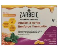 Parapharmacie > Compléments alimentaires > Compléments Alimentaires ORL Zarbeil Gorge Et Immunité Pastilles x 24 - ORL - Pharmacie en ligne LaSante.net