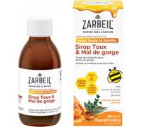 Zarbeil Sirop Toux Et Mal De Gorge Adultes Et Enfants Dès 2 Ans Flacon 150ml