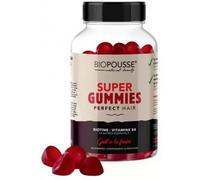 Parapharmacie > Compléments alimentaires > Compléments Alimentaires Pour Cheveux, peau et ongles Biopousse Super Gummies Perfect Hair Gout Fraise Gummies x 60