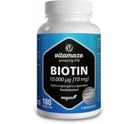 Parapharmacie > Compléments alimentaires > Compléments Alimentaires Pour Cheveux, peau et ongles > Compléments alimentaires Peau Vitamaze Biotine 10 mg Comprimés x 180