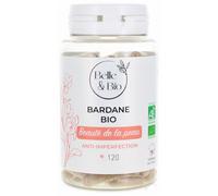 PEAU NETTE & ANTI-IMPERFECTION - Extrait de Bardane Bio certifiée Ecocert - Pilulier 120 gélules - Cure 1 mois - Complément Alimentaire BELLE&BIO