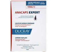 Ducray Anacaps Expert Complément Alimentaire Perte De Cheveux Chronique 90 Capsules