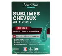 Parapharmacie > Compléments alimentaires > Compléments Alimentaires Pour Cheveux, peau et ongles Santarome Sublimes Cheveux Anti-Chute Comprimés x 30