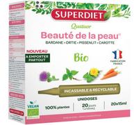 Parapharmacie > Compléments alimentaires > Compléments Alimentaires Pour Cheveux, peau et ongles Superdiet Quatuor Beauté de la Peau Bio 20 Unidoses - Cheveux, peau, ongles - Pharmacie en ligne LaSant