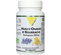 Vit'all+ Onagre Bourrache 500mg Bio 60 capsules