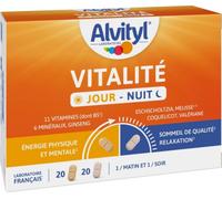 Parapharmacie > Compléments alimentaires > Compléments Alimentaires Sommeil et Stress Alvityl Vitalité Jour - Nuit Comprimés x 20 + 20
