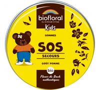 BIOFLORAL KIDS - SOS Secours BIO - Soutien émotionnel - Fleurs de Bach Authentiques - Sans Alcool - 45g