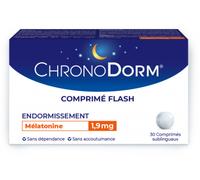 Parapharmacie > Compléments alimentaires > Compléments Alimentaires Sommeil et Stress ChronoDorm Mélatonine 1,9 mg Comprimés - Sommeil - Stress - Pharmacie en ligne LaSante.net x 30