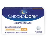 ChronoDorm Mélatonine 1mg Comprimés Sublinguaux 30