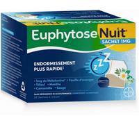 Parapharmacie > Compléments alimentaires > Compléments Alimentaires Sommeil et Stress Euphytose Nuit Sommeil Mélatonine et Feuille d'Oranger 20 sachets à infuser - Sommeil - Stress - Pharmacie en lign