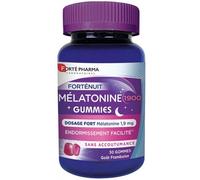 Forté Pharma FortéNuit Mélatonine 1900 Gummies Sommeil Rapide 30 gommes