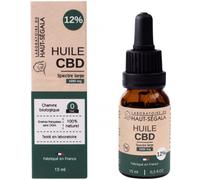 Parapharmacie > Compléments alimentaires > Compléments Alimentaires Sommeil et Stress Laboratoire du Haut-Ségala Huile CBD Spectre Large 12% Naturelle 15 ml - Sommeil - Stress - Pharmacie en ligne LaS