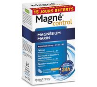 Parapharmacie > Compléments alimentaires > Compléments Alimentaires Sommeil et Stress Nutreov Magné Control Magnésium Marin Vitamines B6 et B9 x 60 + 15 Offertes - Sommeil - Stress - Pharmacie en lign