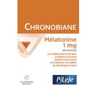 Parapharmacie > Compléments alimentaires > Compléments Alimentaires Sommeil et Stress PiLeJe Chronobiane Mélatonine 1 mg x 30 - Sommeil - Stress - Pharmacie en ligne LaSante.net