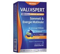 Valdispert Sommeil & Energie Matinale Mélatonine 1,9mg Vitamines B6 et B12 Vegan 24 comprimés