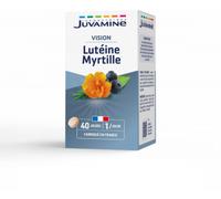 JUVAMINE - Lutéine, Myrtille et Vitamines A et B2 - Santé des Yeux - Contribue au Maintien d'une Vision Normale - Programme de 40 Jours - Fabriqué en France