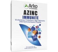 Parapharmacie > Compléments alimentaires > Compléments Alimentaires Vitalité et Défenses immunitaires Arkopharma Azinc Immunité x 30 - Vitalité - Défenses immunitaires - Pharmacie en ligne LaSante.net