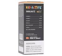 Parapharmacie > Compléments alimentaires > Compléments Alimentaires Vitalité et Défenses immunitaires Aragan Synactifs KidActifs Sirop Immunité 125 ml