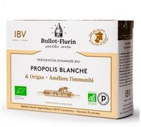 Parapharmacie > Compléments alimentaires > Compléments Alimentaires Vitalité et Défenses immunitaires Ballot-Flurin Propolis Blanche Bio 10 Ampoules - Vitalité - Défenses immunitaires - Pharmacie en l