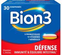 Parapharmacie > Compléments alimentaires > Compléments Alimentaires Vitalité et Défenses immunitaires Bion3 Défense Adultes Comprimés - Vitalité - Défenses immunitaires - Pharmacie en ligne LaSante.ne