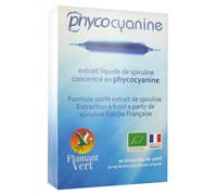 Phycocyanine Extrait liquide de Spiruline 20 ampoules de 10ml Flamant Vert
