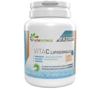 Parapharmacie > Compléments alimentaires > Compléments Alimentaires Vitalité et Défenses immunitaires > Compléments Alimentaires Pour Défenses Immunitaires Vitanutrics VitaC Liposomale Gélules x 60 -