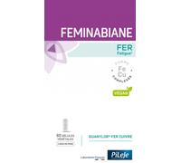 Parapharmacie > Compléments alimentaires > Compléments Alimentaires Vitalité et Défenses immunitaires > Compléments Alimentaires Pour Défenses Immunitaires PiLeJe Feminabiane Fer x 60 - Défenses immun