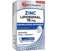 Parapharmacie > Compléments alimentaires > Compléments Alimentaires Vitalité et Défenses immunitaires > Compléments Alimentaires Pour Défenses Immunitaires Forté Pharma Zinc Liposomal Gélules x 60 - D