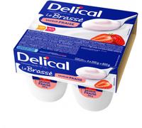Delical Le Brassé HP/HC Saveur Fraise Pots 4x200g