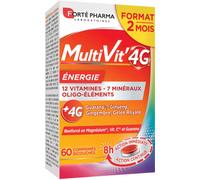 Forté Pharma Multivit' 4G Énergie Format 2 Mois 60 Comprimés Bi-Couches