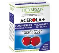 herbesan - HERBESAN®- ACEROLA + MAGNESIUM VIT B2, B6, B12-Vitalité-30 comprimés à croquer 05 - COMPLEMENTS ALIMENTAIRES 60 g