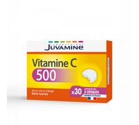 Juvamine Vitamine C 500 Arôme Naturel Orange Sans Sucres 30 Comprimés À Croquer