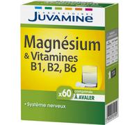 Juvamine Magnesium + Vitamines B1/B2/B6 Systéme Nerveux 60 Comprimés