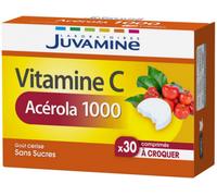 Juvamine Vitamine C Acerola 1000 Sans Sucre 30 Comprimés À Croquer