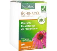 Parapharmacie > Compléments alimentaires > Compléments Alimentaires Vitalité et Défenses immunitaires Naturland Échinacée Bio 75 Végécaps - Vitalité - Défenses immunitaires - Pharmacie en ligne LaSant