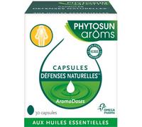 Parapharmacie > Compléments alimentaires > Compléments Alimentaires Vitalité et Défenses immunitaires Phytosun Aroms Aromadoses Défenses Naturelles x 30 - Vitalité - Défenses immunitaires - Pharmacie