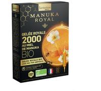 Parapharmacie > Compléments alimentaires > Compléments Alimentaires Vitalité et Défenses immunitaires > Produits de la ruche Santarôme Gelée Royale 2000 mg Miel De Manuka Ampoules x 20 - Produits de l