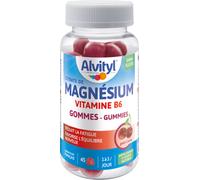 Alvityl Magnésium Vitamine B6 Fatigue & Équilibre Nerveux Dès 12 ans Gout Cerise 45 gummies