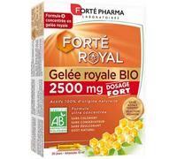 Parapharmacie > Compléments alimentaires > Compléments Alimentaires Vitalité et Défenses immunitaires > Produits de la ruche Forté Pharma Gelée Royale 2500 mg Ampoules x 20