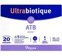 Parapharmacie > Compléments alimentaires > Compléments Alimentaires Vitalité et Défenses immunitaires > Probiotiques immunité Vitavea Ultrabiotique ATB Protect 10 Gélules Végétales - Probiotiques immu