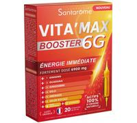 Santarome Vita'Max Booster 6G Énergie Immédiate Orange 20x10ml