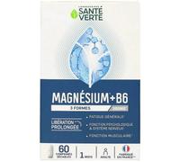 Santé Verte Magnésium + B6 3 Formes 360mg 60 Comprimés