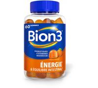 Parapharmacie > Compléments alimentaires > Compléments Alimentaires Vitalité et Défenses immunitaires > Produits pour le Tonus et la Fatigue Bion3 Energie & Equilibre Intestinal Gommes x 60 - Tonus et