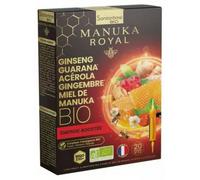 Parapharmacie > Compléments alimentaires > Compléments Alimentaires Vitalité et Défenses immunitaires Santarome Manuka Royal Énergie Boostée Bio 20 Ampoules - Vitalité - Défenses immunitaires - Pharma