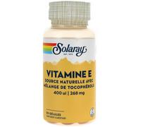 Parapharmacie > Compléments alimentaires > Compléments Alimentaires Vitalité et Défenses immunitaires Solaray Vitamine E 400 UI 50 Gélules - Vitalité - Défenses immunitaires - Pharmacie en ligne LaSan