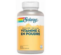 Solaray - Vitamine c en poudre - 227 g poudre - Vitamine c cristallisée et non acide