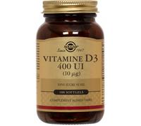 Parapharmacie > Compléments alimentaires > Compléments Alimentaires Vitalité et Défenses immunitaires Solgar Vitamine D3 400 UI Capsules x 100 - Vitalité - Défenses immunitaires - Pharmacie en ligne L